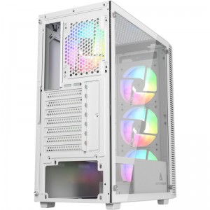 PC GAMING ADEPT WHITE  AMD RYZEN 5 5500 3.6GHz, 16GB DDR4, SSD 512GB M2 NVME, SURSA 700W, MB MSI A520M, VIDEO AMD RX6600 8GB, COOLER CPU SIGMA
